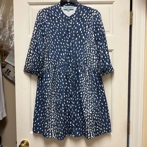 Tuckernuck Antelope Royal Shirt Dress Size Small Blue